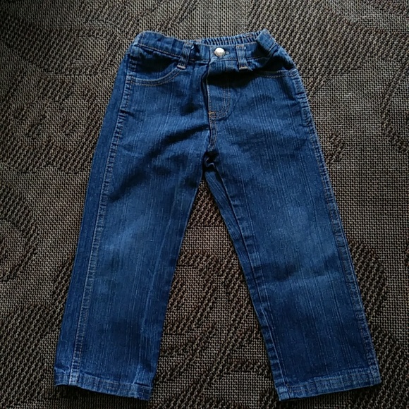 Toddler Dino Puffy Vest+button down+Jeans Set - Picture 6 of 7